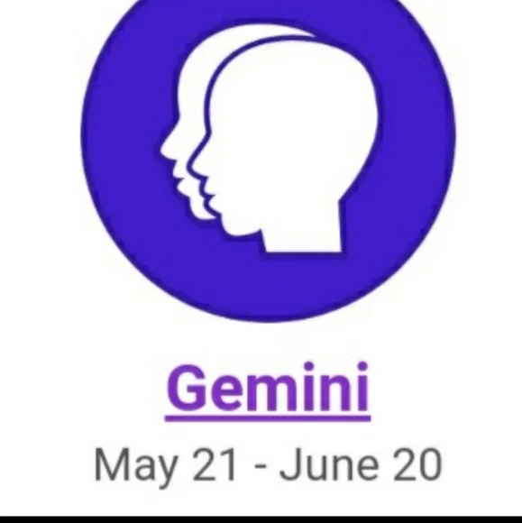 Gemini Zodiac Silver Pendant - Picture 2 of 2